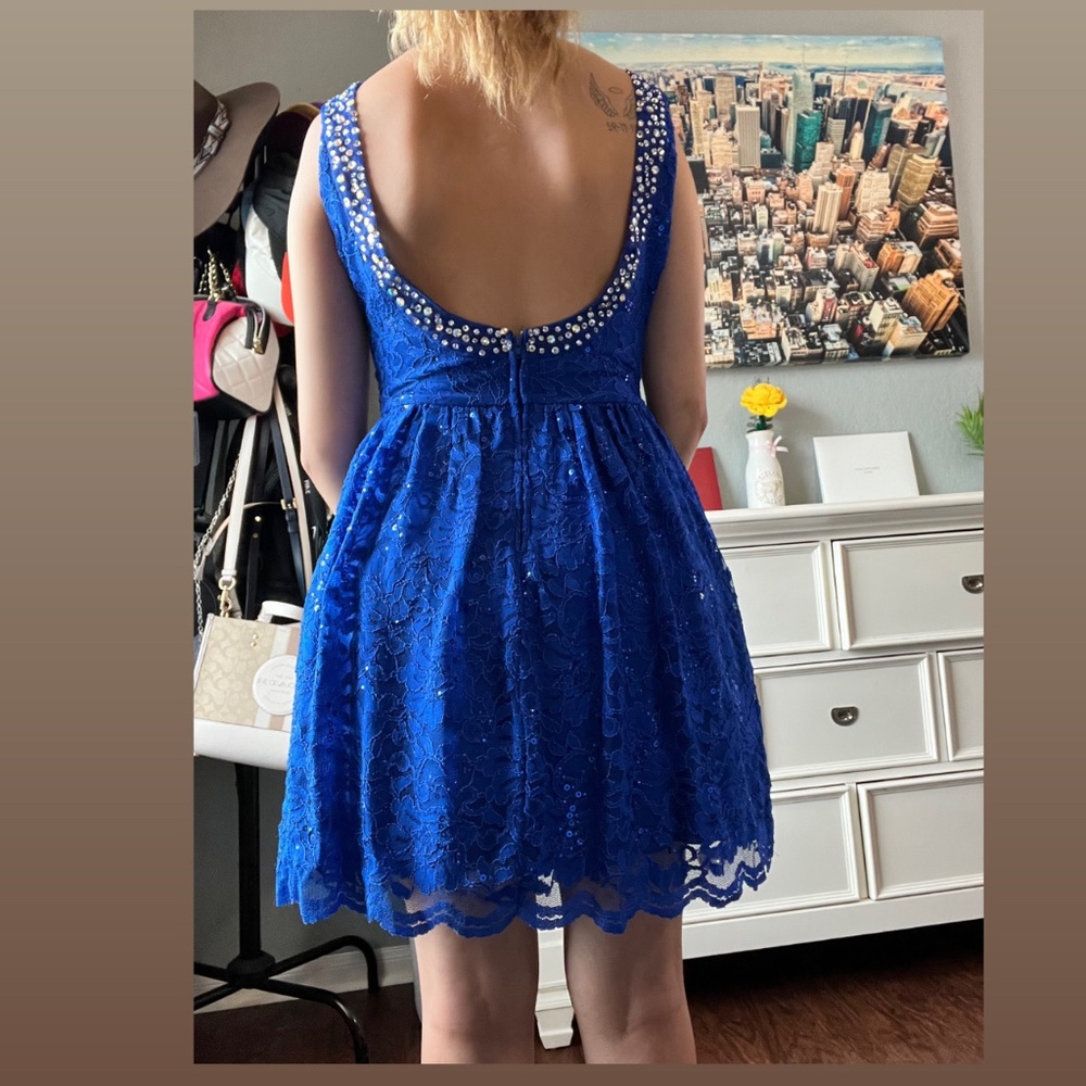 Blue dress